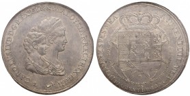 FIRENZE Carlo Lodovico di Borbone (1803-1807) Dena 1804 - MIR 422/2 AG In slab MS62. Moneta comune ma assai rara in conservazione eccezionale come que...