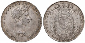 FIRENZE Leopoldo II (1824-1859) Francescone 1826 - MIR 446 AG (g 27,35) RR Piccoli depositi 

BB