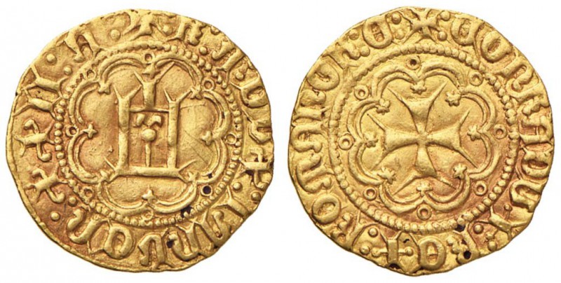 GENOVA Raffaele Adorno (doge XXII, 1443-1447) Ducato con XXII - MIR 82 (indicato...