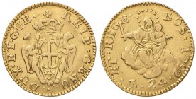 GENOVA Dogi Biennali (1528-1797) 24 Lire 1792 - MIR 278/1 AU (g 6,16) RR Da montatura

qBB