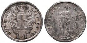 GENOVA Dogi Biennali (1528-1797) Lira 1794 - MIR 324a AG In slab PCGS MS63 

FDC