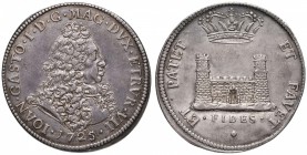 LIVORNO Gian Gastone (1723-1737) Tollero 1725 - MIR 78/3 AG (g 27,00) RRR Bella patina

BB+/SPL