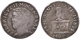 MANTOVA Federico Gonzaga (1519-1540) Mezzo testone - MIR 455 AG (g 3,00) RRR

BB