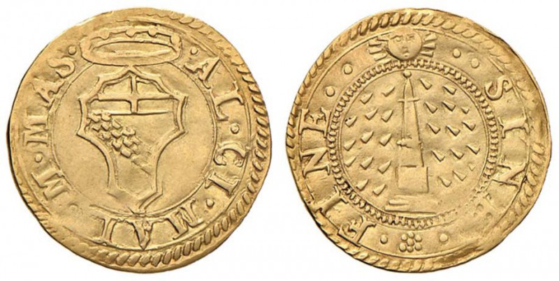 MASSA DI LUNIGIANA Alberico Cybo Malaspina (1559-1623) Mezzo scudo d’oro - Belle...