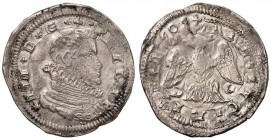 MESSINA Filippo III (1598-1621) 4 Tarì 1609 - Spahr 20/21; MIR 345/1 AG (g 9,94) Ribattuta ma di bella qualità col metallo lucente 

SPL