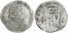 MILANO Filippo IV (1621-1665) Ducatone 1630 - Crippa 11; MIR 361/5 AG (g 32,04) RRR Mancanza di metallo al R/

BB