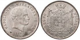 MILANO Napoleone (1805-1814) 5 Lire 1812 Puntali aguzzi - Gig. 112 AG (g 25,06) Minimi graffietti ma bell’esemplare

qFDC