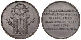 MILANO Medaglia 1808 Massonica - AE (g 30,72 - Ø 39 mm) RR

FDC