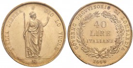 MILANO Governo provvisorio (1848) 40 Lire 1848 - Pag. 211 AU R In slab PCGS MS62 

FDC