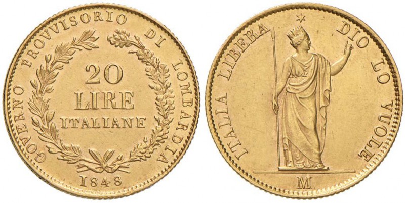 MILANO Governo provvisorio (1848) 20 Lire 1848 - Pag. 212 AU (g 6,45) RR

SPL