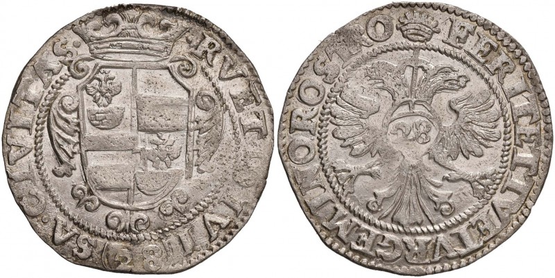 MODENA Francesco I d’Este (1629-1658) 28 Bolognini per il Levante - MIR 463 AG (...