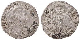 MODENA Francesco I d’Este (1629-1658) 10 Bolognini per il Levante - MIR 787 AG (g 3,25) RR Foro centrale dovuto probabilmente ad un “annullamento” del...
