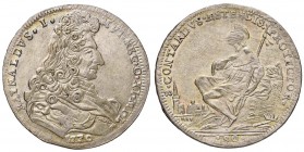MODENA Rinaldo (1706-1737) Mezzo ducato 1730 - MIR 832/5 AG (g 11,53) Minimi graffietti di conio

SPL+