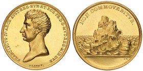 MODENA Francesco IV (1814-1846) Medaglia - Opus: Lang - Boccolari 235 - AU (g 34,74) RRRR Questa medaglia fu coniata a Vienna per ordine del governo a...