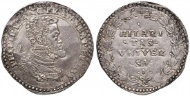 NAPOLI Filippo II (1554-1598) Principe di Spagna (1554-1556) Ducato - MIR 158 AG (g 29,88) R Esemplare di conservazione eccezionale. Questo esemplare ...