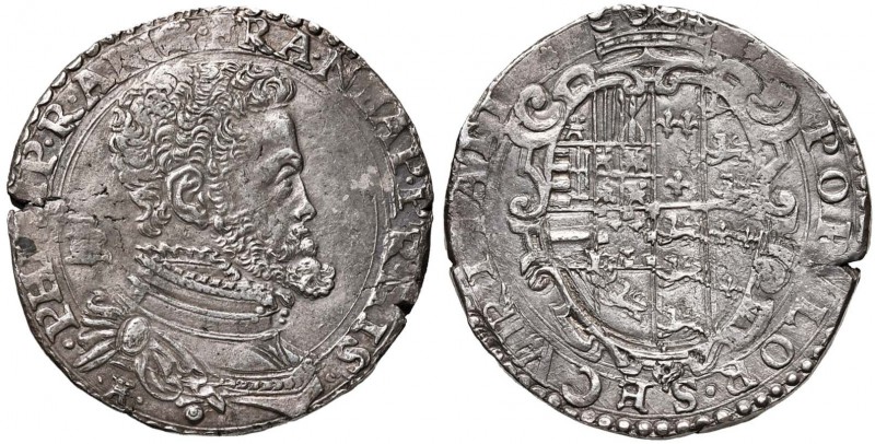 NAPOLI Filippo II (1554-1598) Mezzo ducato con torretta sotto il busto - MIR 160...