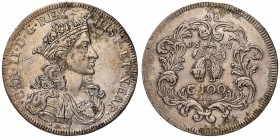 NAPOLI Carlo II (1674-1700) Ducato 1693 - Magliocca 7 AG (g 21,74) Graffi di conio al D/ ed una porosità marginale

SPL