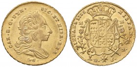 NAPOLI Carlo di Borbone (1734-1759) 6 Ducati 1755 con UTR al D/ - Magliocca 117a AU (g 8,82)

SPL