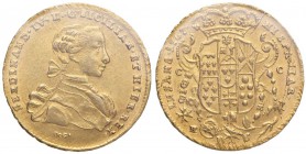 NAPOLI Ferdinando IV (1759-1799) 6 Ducati 1767 in IV A rovesciata - Magliocca 195 AU Sigillato qFDC da Sebastiano Mazzarino

qFDC