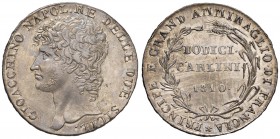 NAPOLI Murat (1808-1815) Piastra 1810 - Magliocca 406 AG (g 27,62) Esemplare di qualità superiore dai fondi ancora brillanti 

SPL/SPL+