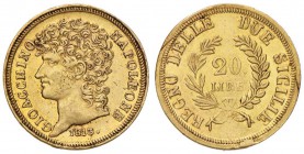 NAPOLI Murat (1808-1815) 20 Lire 1813 - Magliocca 415 AU (g 6,44) Graffietti ed un colpetto al bordo ma esemplare di bella qualità con ottimi fondi 
...
