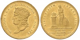 NAPOLI Ferdinando I (1816-1825) 15 Ducati 1818 - Magliocca 440 AU (g 19,00) R Modesto graffietto sulla guancia ma bell’esemplare ancora con i fondi br...