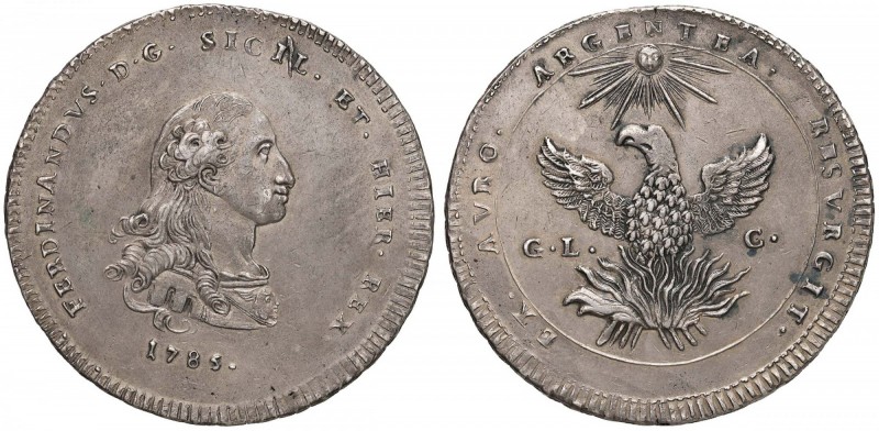 PALERMO Ferdinando III (1759-1816) Oncia da 30 tarì 1785 - Spahr 1 AG (g 68,23) ...