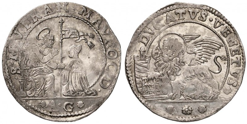 VENEZIA Francesco Morosini (1688-1694) Ducato sigla A G - Pa. 12 AG (g 22,69) Be...