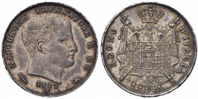 VENEZIA Napoleone (1805-1814) Lira 1813 Puntali sagomati, V su M - Gig. 170a AG (g 4,98) R Esemplare interessante perché la V su M è molto ben evident...