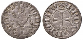 Benedetto XII (1334-1342 Macerata - Grosso - Munt. 1 AG (g 1,50) RR Dall’asta Nomisma 45, lotto 1165. Leggermente ribattuto al R/

BB+