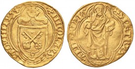 Niccolò V (1447-1455) Ducato papale - Munt. 5 AU (g 3,51) Colpetti al bordo

BB