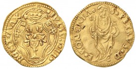 Giulio II (1503-1513) Bologna - Ducato - Munt. 90 AU (g 3,44) Colpetto nel campo del R/ ed una modesta ondulazione del tondello

BB+