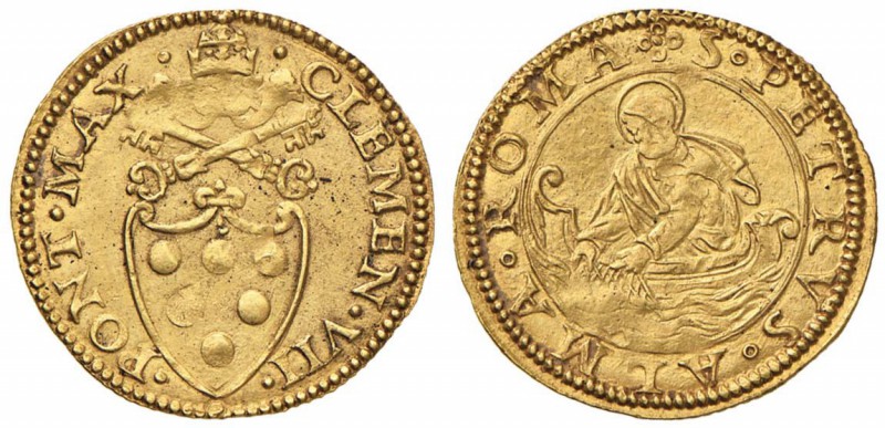 Clemente VII (1523-1534) Fiorino di camera - Munt. 18 AU (g 3,37) RRR

SPL+