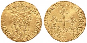 Paolo III (1534-1549) Bologna - Scudo d’oro con armetta Sforza - Munt. 90 AU (g 3,29) 

SPL