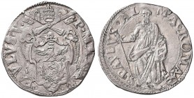 Paolo V (1605-1621) Testone A. V - Munt. 25 AG (g 9,57)

qSPL