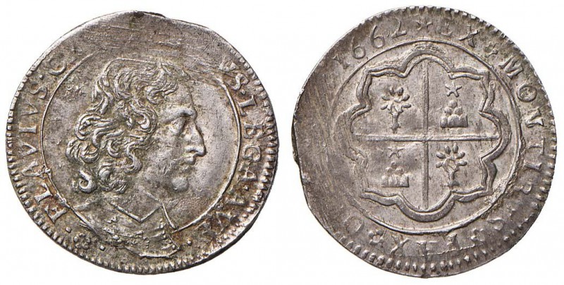 Alessandro VII (1655-1667) Avignone - Luigino 1662 a nome del cardinale Flavio C...