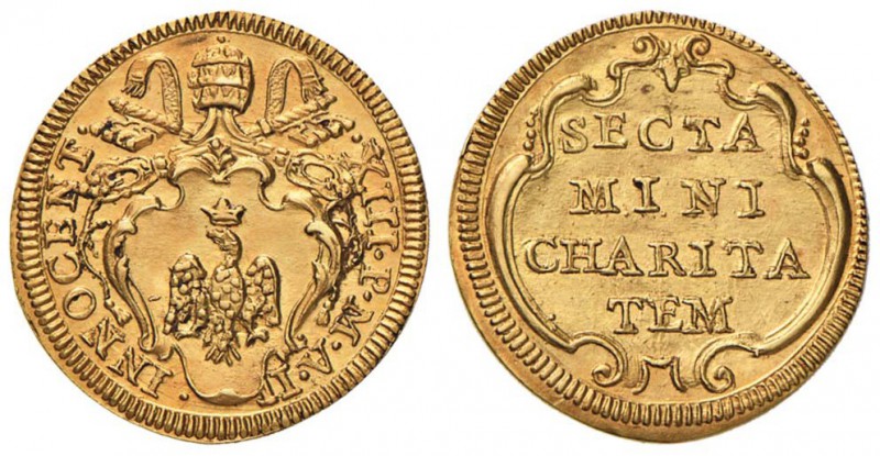 Innocenzo XIII (1721-1724) Scudo d’oro A. II - Munt. 2 AU (g 3,33) RRR

SPL+/q...