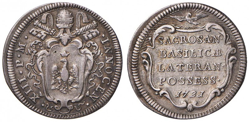 Innocenzo XIII (1721-1724) Giulio 1721 del possesso - Munt. 9 AG (g 2,88) RR Dal...