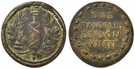 Repubblica Romana (1798-1799) Perugia - 2 Baiocchi A. VII - Bruni 4 CU (g 14,50) R

BB