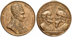 Pio VII (1800-1823) Medaglia A. I - Opus: L.P. - Patrignani 8 Ottone (?) (g 18,74 - Ø 33 mm) RRR 

BB