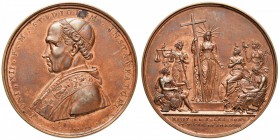 Leone XII (1823-1829) Medaglia Istituzione della Congregazione degli Studi - Opus: Cerbara - Bert. 14 AE (g 69,75 - Ø 56 mm) Leggermente lucidata 

...
