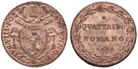 Pio VIII (1829-1830) I - Nomisma 116 CU (g 2,23) Conservazione eccezionale in rame rosso

FDC