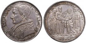 Gregorio XVI (1831-1846) Scudo 1834 A. IV - Nomisma 185 AG In slab PCGS MS63. Splendida patina di vecchia raccolta

FDC