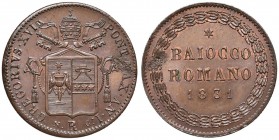Gregorio XVI (1831-1846) Baiocco 1831 A. I - Nomisma 273 CU (g 11,44)

FDC