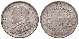 Pio IX (1846-1878) Lira 1869 A. XXIII - Nomisma 660 AG (g 5,00) 

FDC