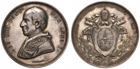 Leone XIII (1878-1903) Medaglia 1878 A. I Nomina - Opus: Bianchi - AG (g 34,66) In elegante astuccio d’epoca ottagonale con lo stemma papale, splendid...