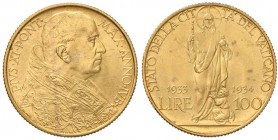 Pio XI (1922-1938) 100 Lire 1933-34 - Nomisma 695 AU (g 8,80)

FDC
