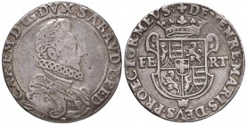 SAVOIA Carlo Emanuele I (1580-1630) Ducatone 1590 T - MIR 602a AG (g 28,20) RR Tosato

qBB/BB