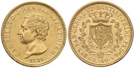 Carlo Felice (1821-1831) 40 Lire 1831 T (P) - Nomisma 538 AU R Dall’asta Nomisma 34, lotto 1810

qSPL/SPL