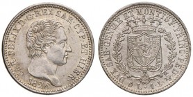 Carlo Felice (1821-1831) Lira 1826 G - Nomisma 590 AG Fondi speculari al R/, conservazione eccezionale

FDC